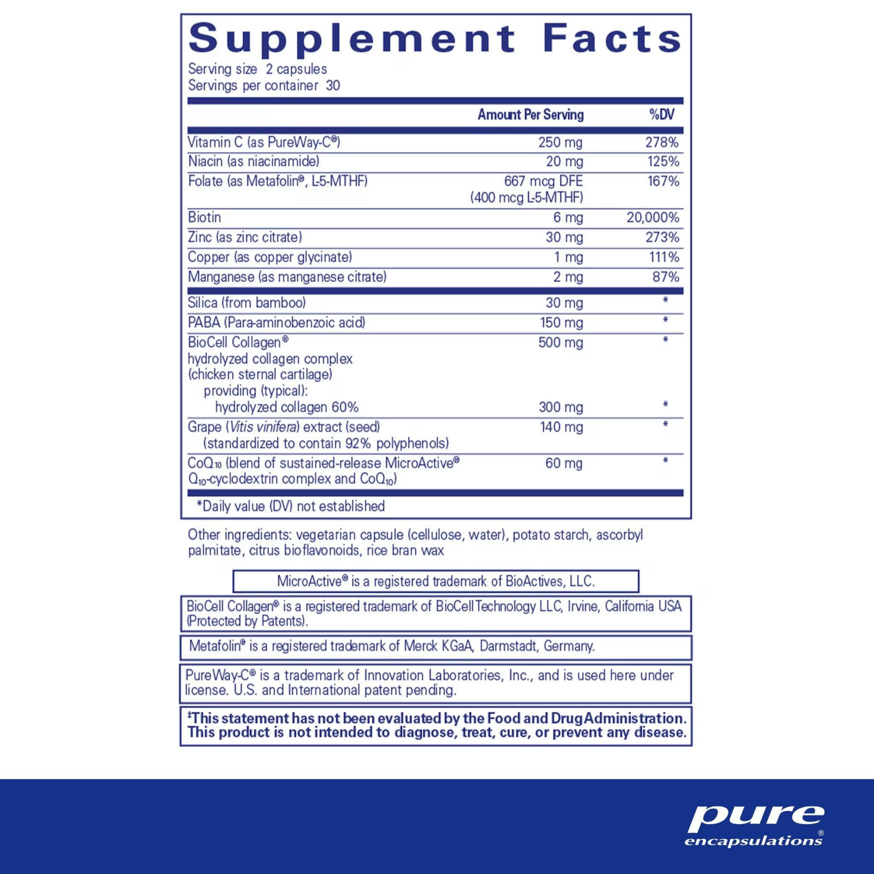 Hair/Skin/Nails Ultra 60's