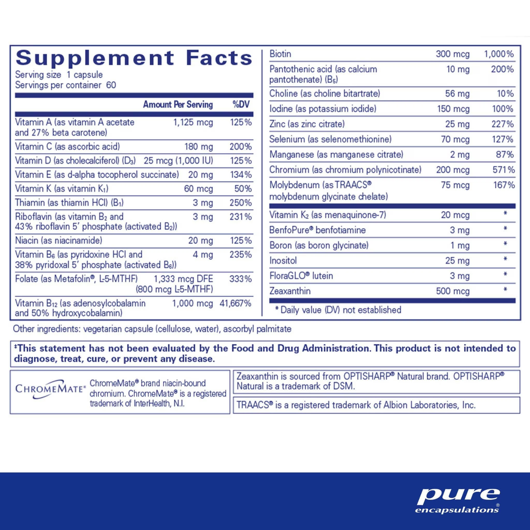 PureGenomics® Multivitamin 60's
