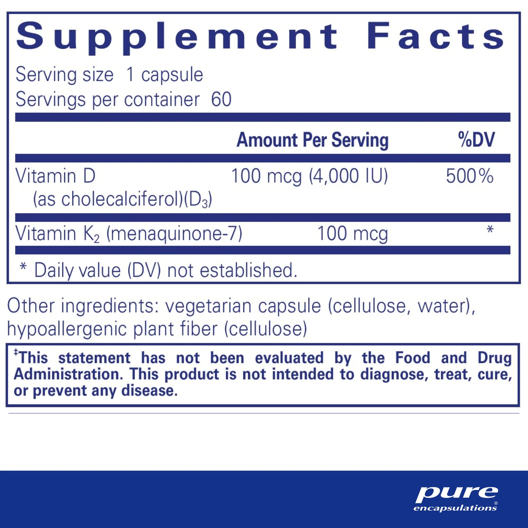 Vitamin D3 & K2