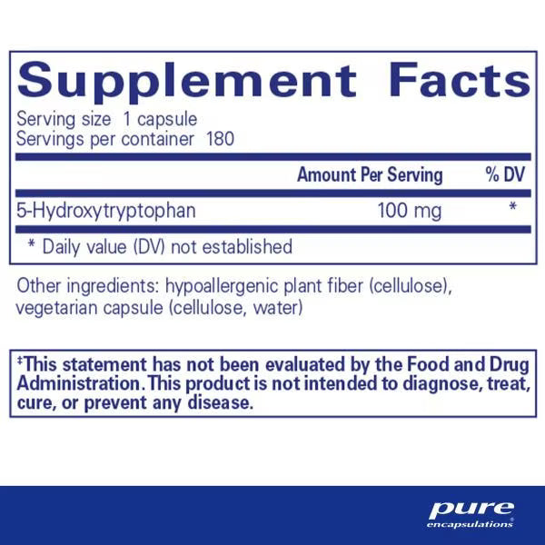 5-HTP (5-Hydroxytryptophan) 100 mg – Pure Encapsulations