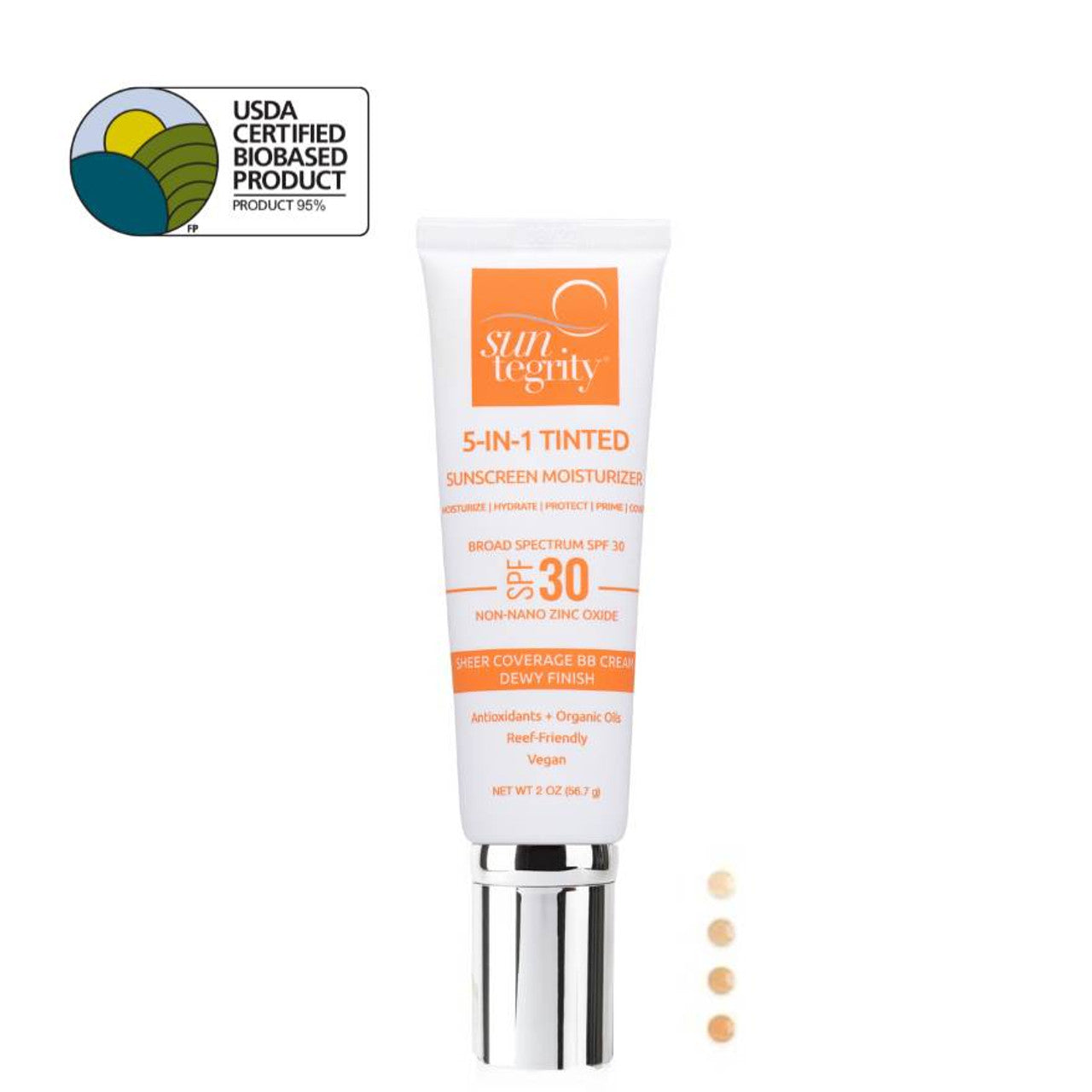 5 in 1 Tinted Sunscreen Moisturizer, SPF 30 – Suntegrity