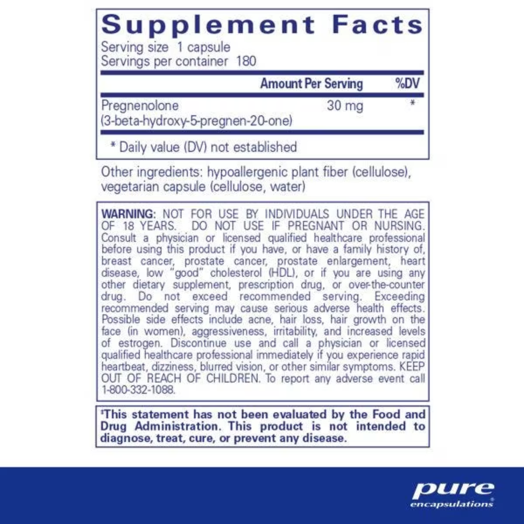 Pregnenolone 30 mg