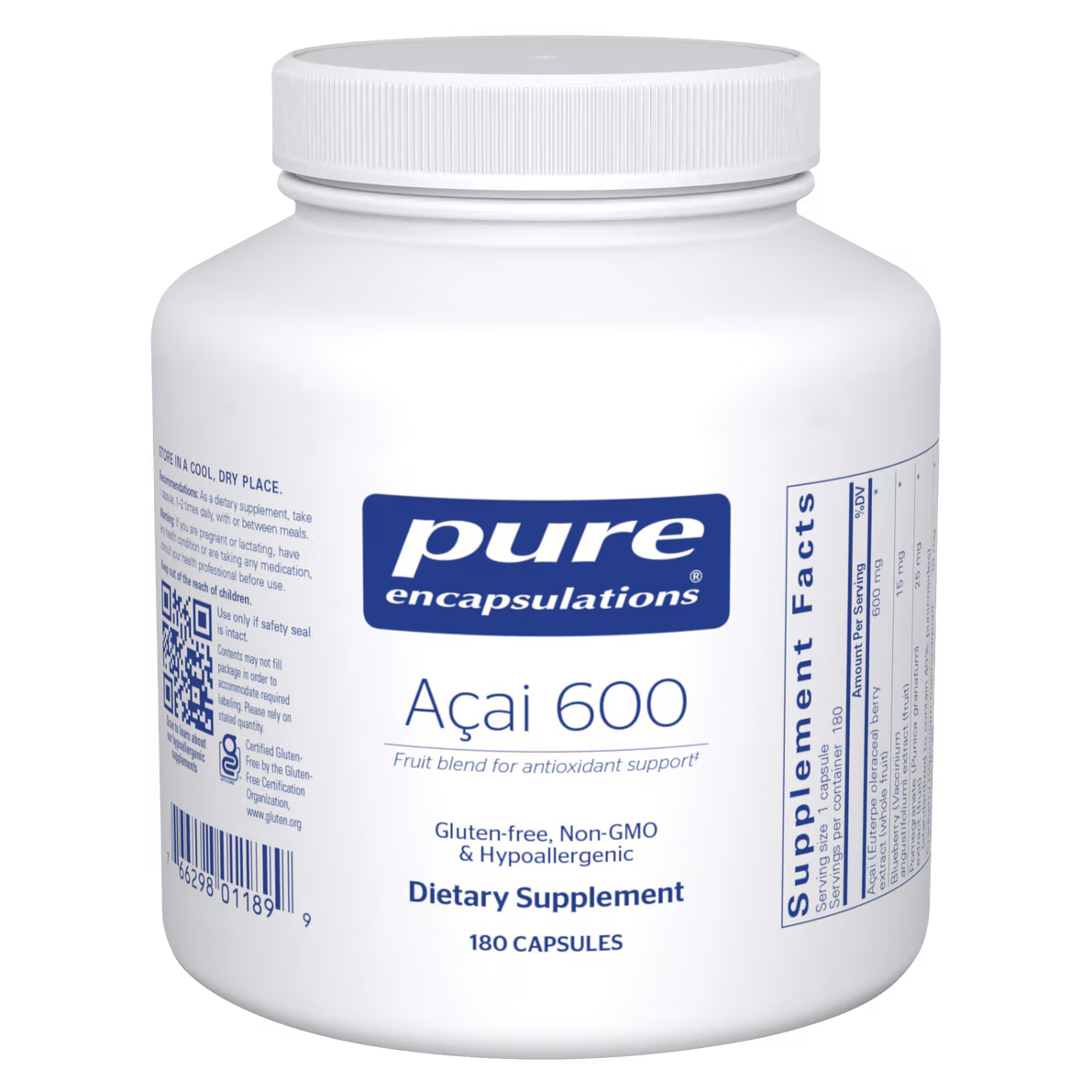 Açai 600 180's – Pure Encapsulations