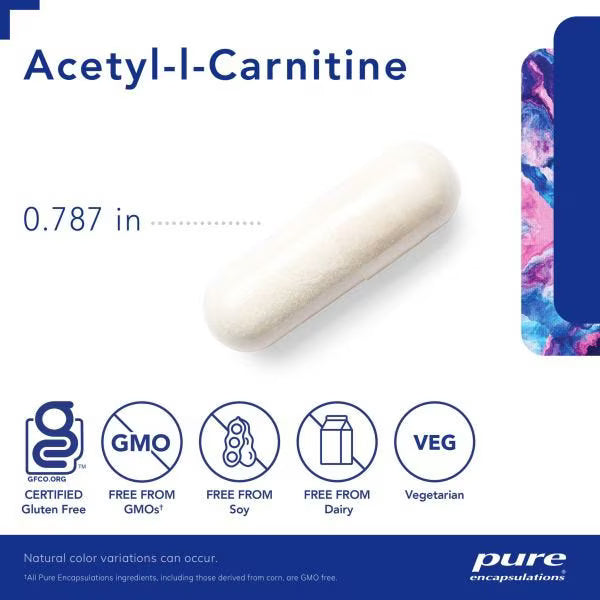 Acetyl-l-Carnitine 250 mg 60's – Pure Encapsulations