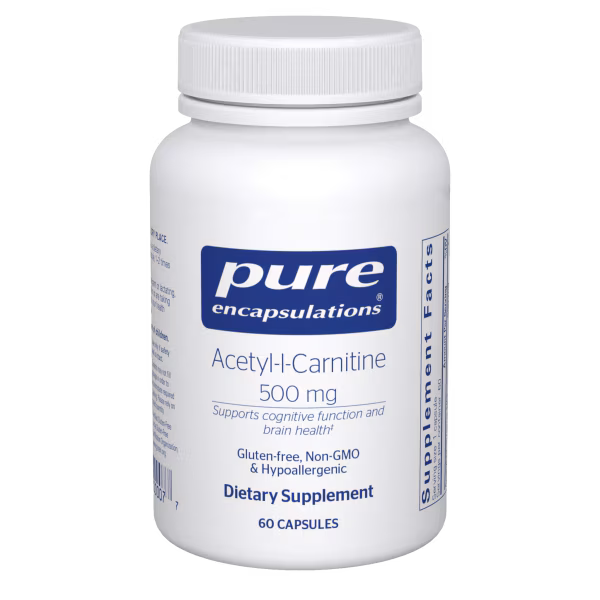 Acetyl-l-Carnitine 500 mg 60's – Pure Encapsulations