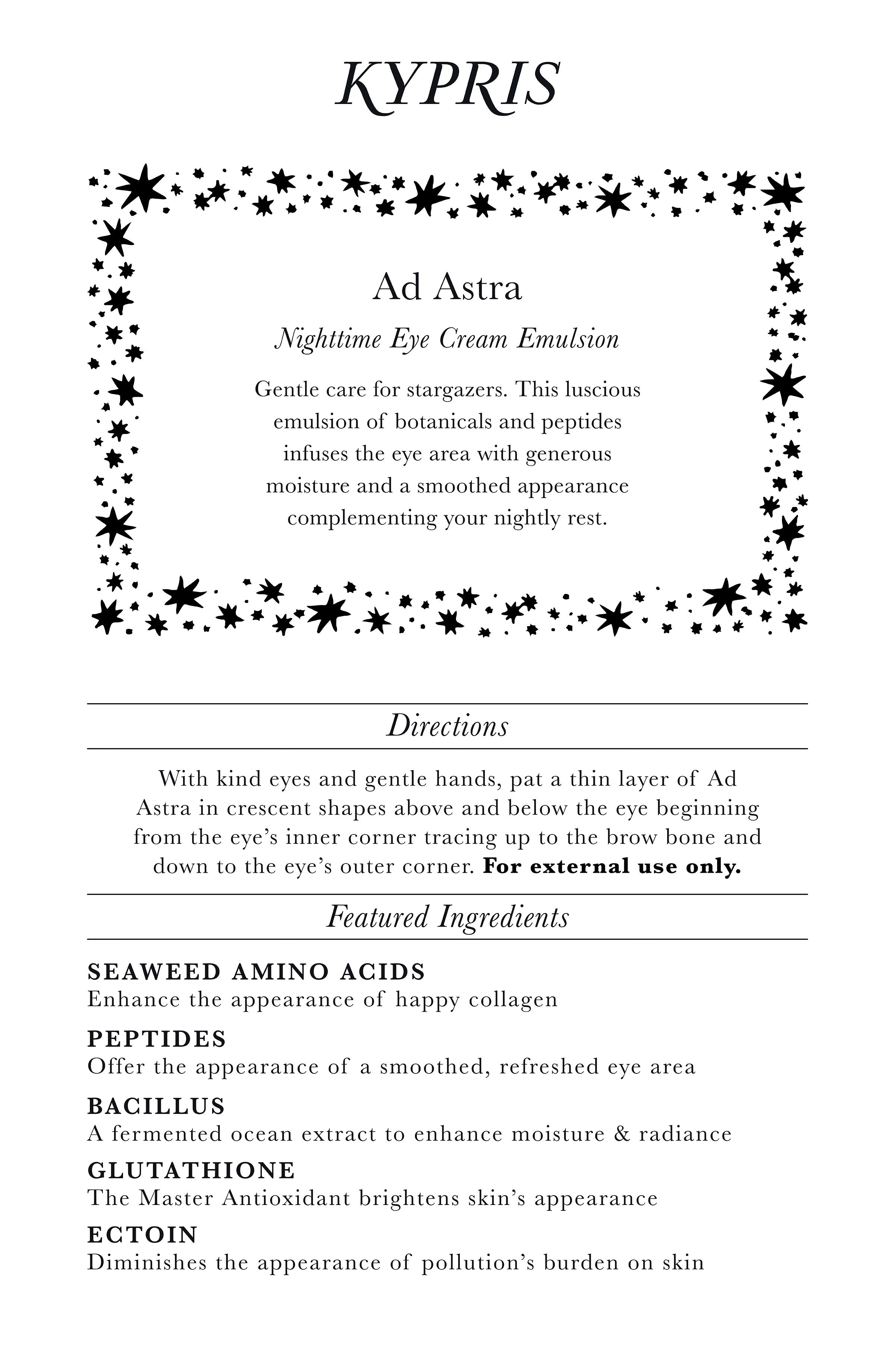 Ad Astra - Rich Nighttime Eye Cream – KYPRIS