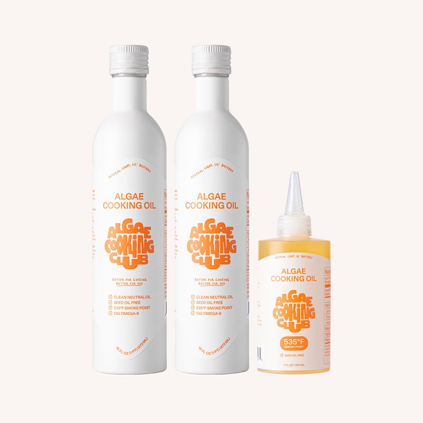 Algae Cooking Oil (Squeeze Bundle) – Algae Cooking Club