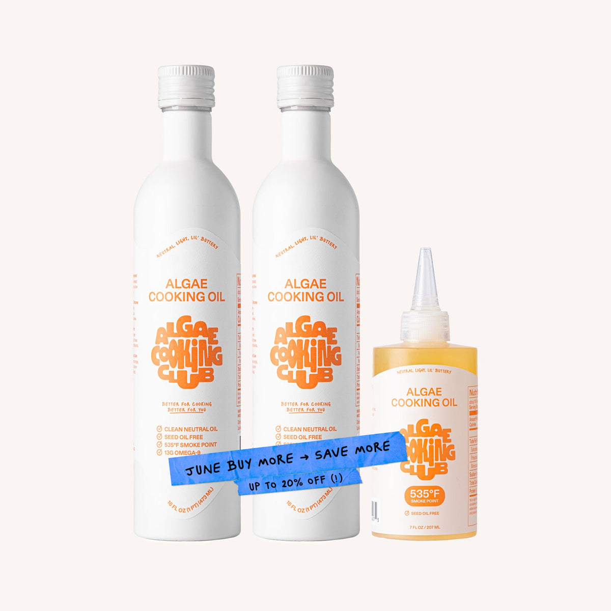 Algae Cooking Oil (Squeeze Bundle) – Algae Cooking Club