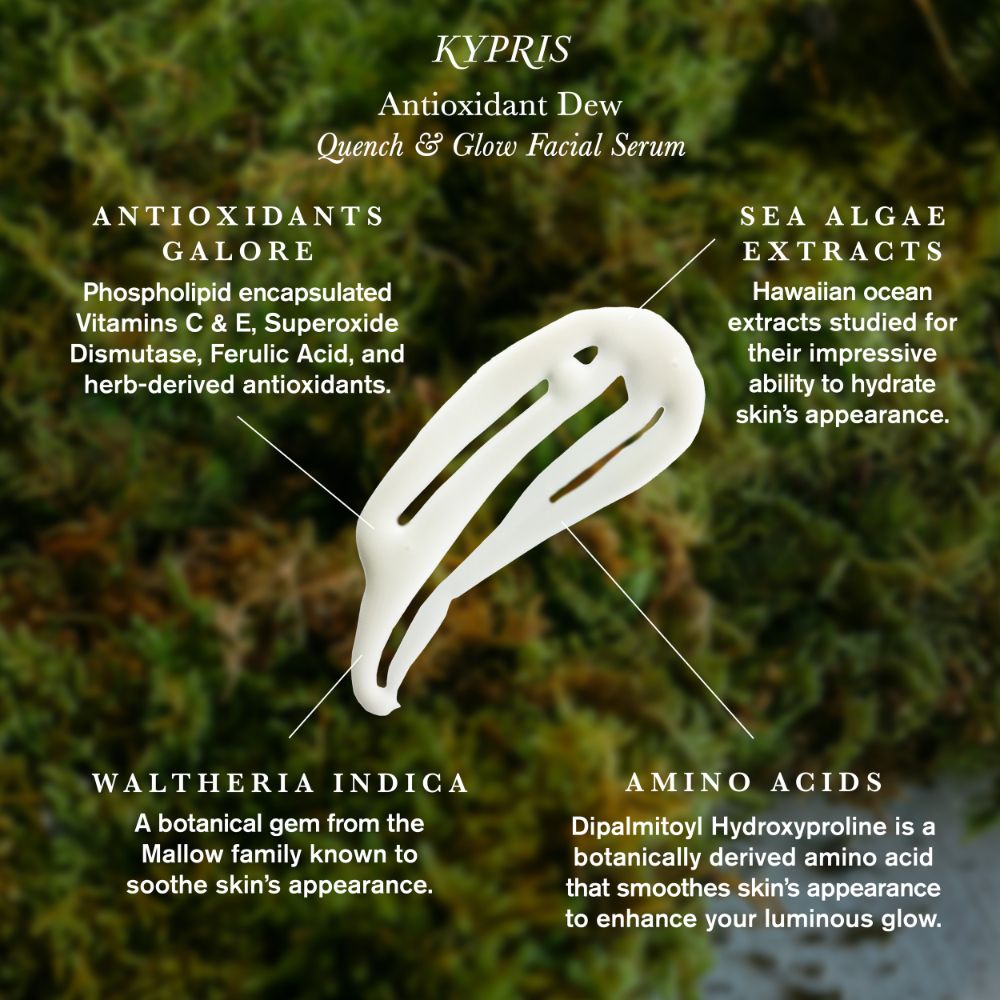 Antioxidant Dew - Quench & Glow Facial Serum – KYPRIS