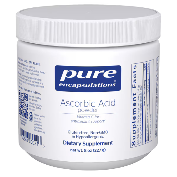 Ascorbic Acid Powder 227 g – Pure Encapsulations