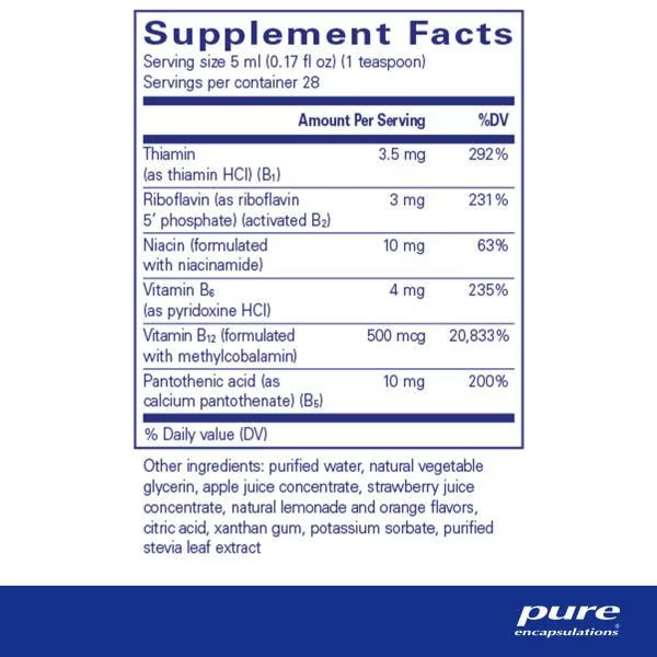B-Complex liquid 140 ml – Pure Encapsulations