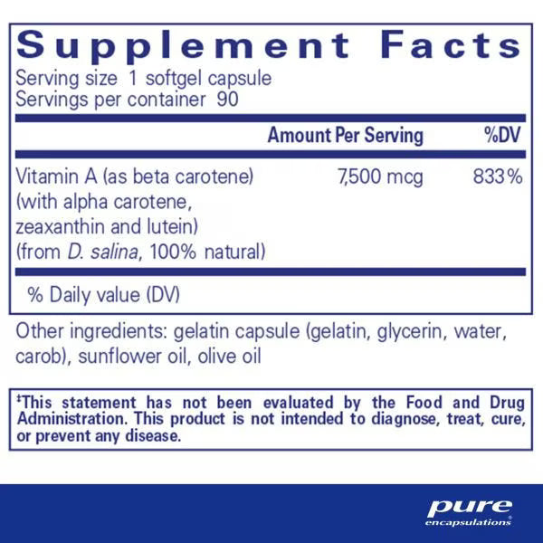 Beta Carotene (with Mixed Carotenoids) 90's