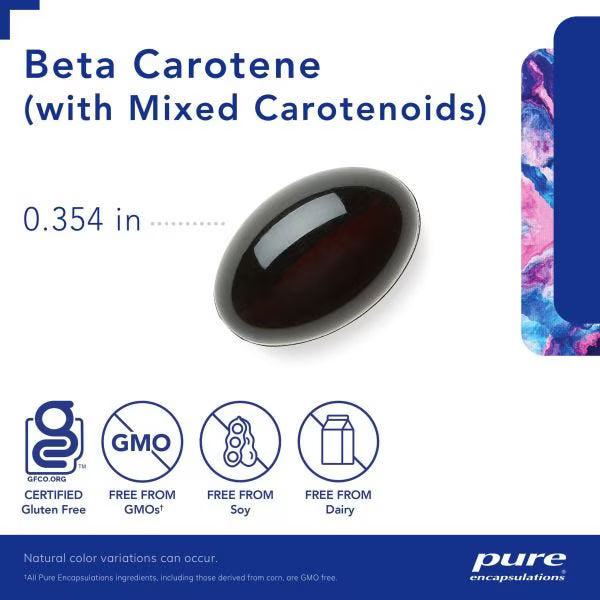 Beta Carotene (with Mixed Carotenoids) 90's – Pure Encapsulations