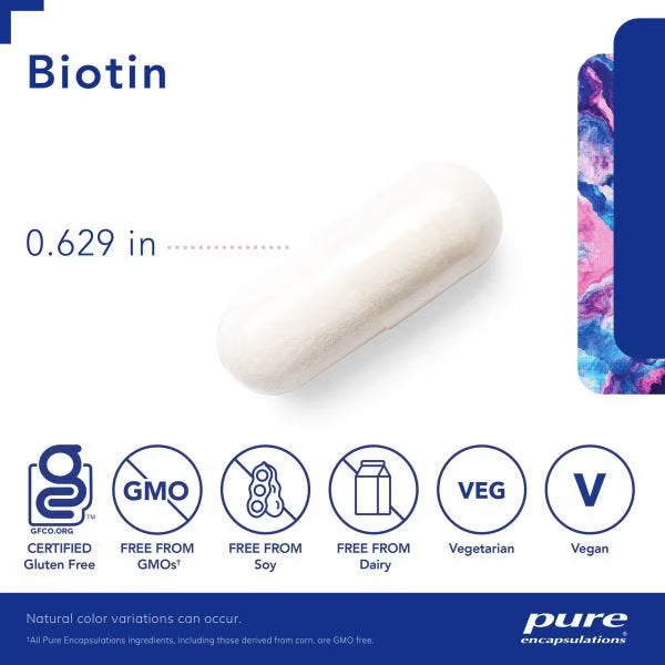 Biotin 8 mg. – Pure Encapsulations