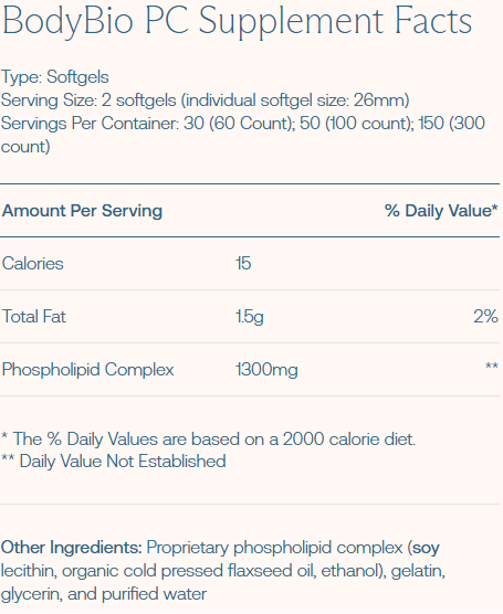 BodyBio PC (Phosphatidylcholine) – BodyBio