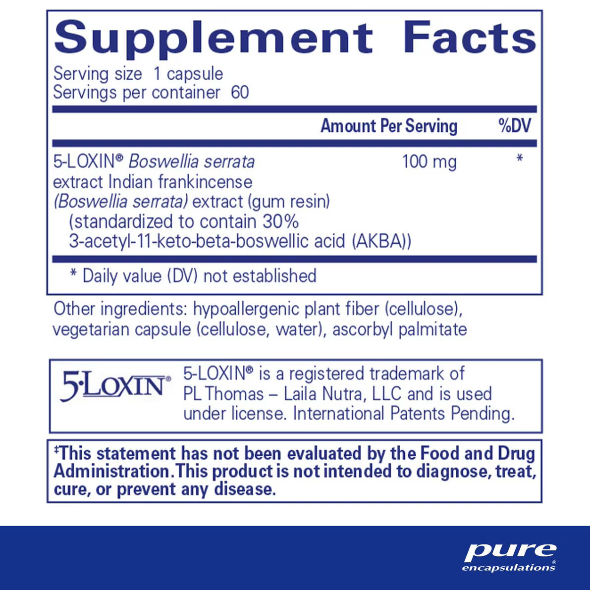 Boswellia AKBA – Pure Encapsulations