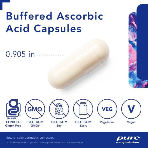 Buffered Ascorbic Acid Capsules – Pure Encapsulations