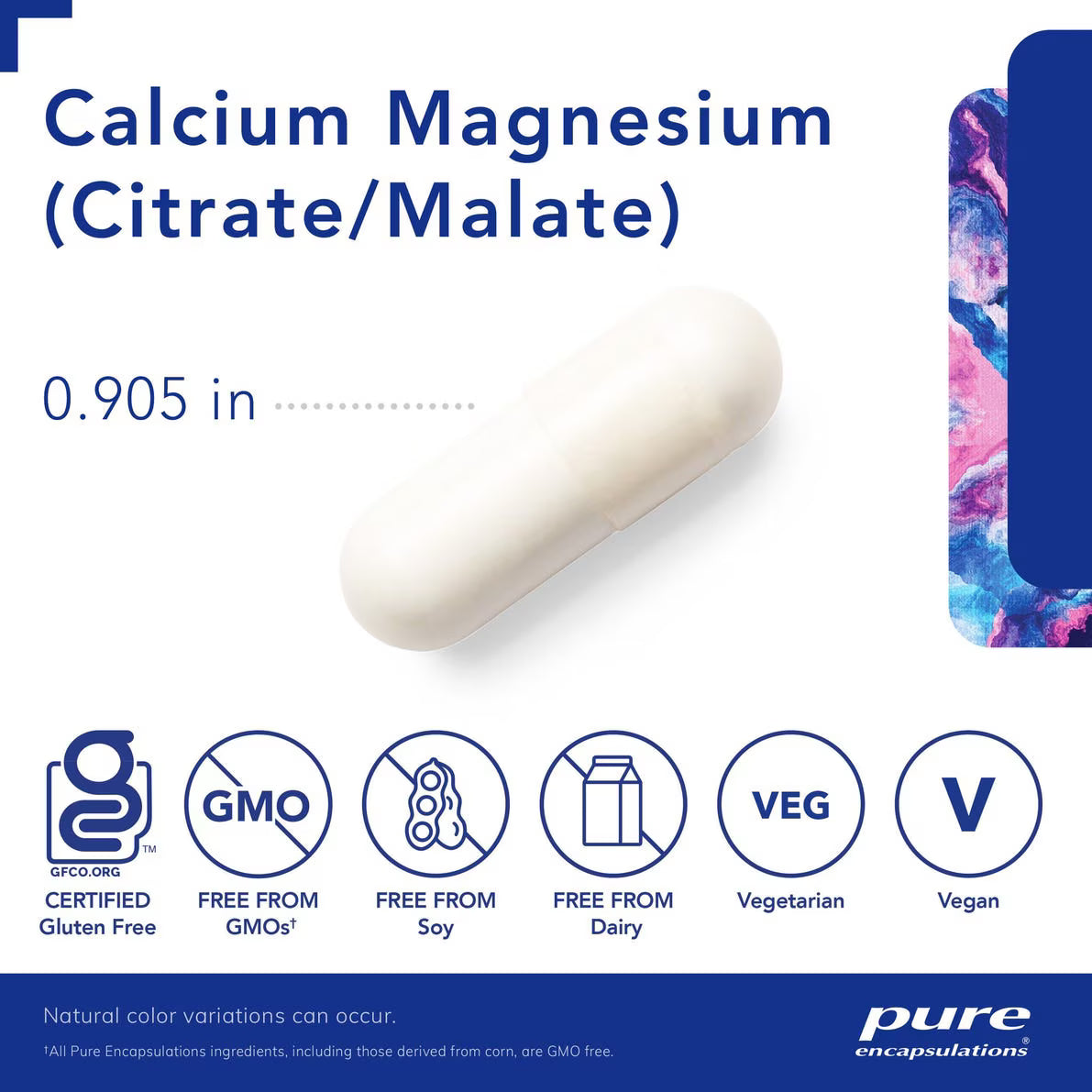 Calcium Magnesium (citrate/malate) 180's – Pure Encapsulations