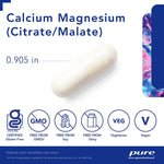 Calcium Magnesium (citrate/malate) 180's – Pure Encapsulations