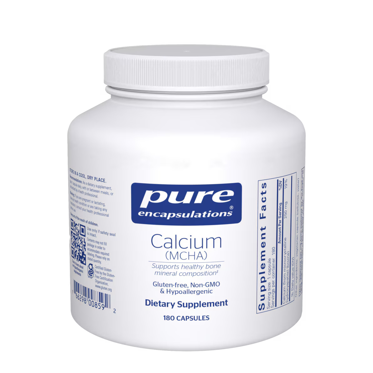 Calcium (MCHA) 180's – Pure Encapsulations