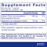 Calcium (MCHA) with Magnesium 180's – Pure Encapsulations