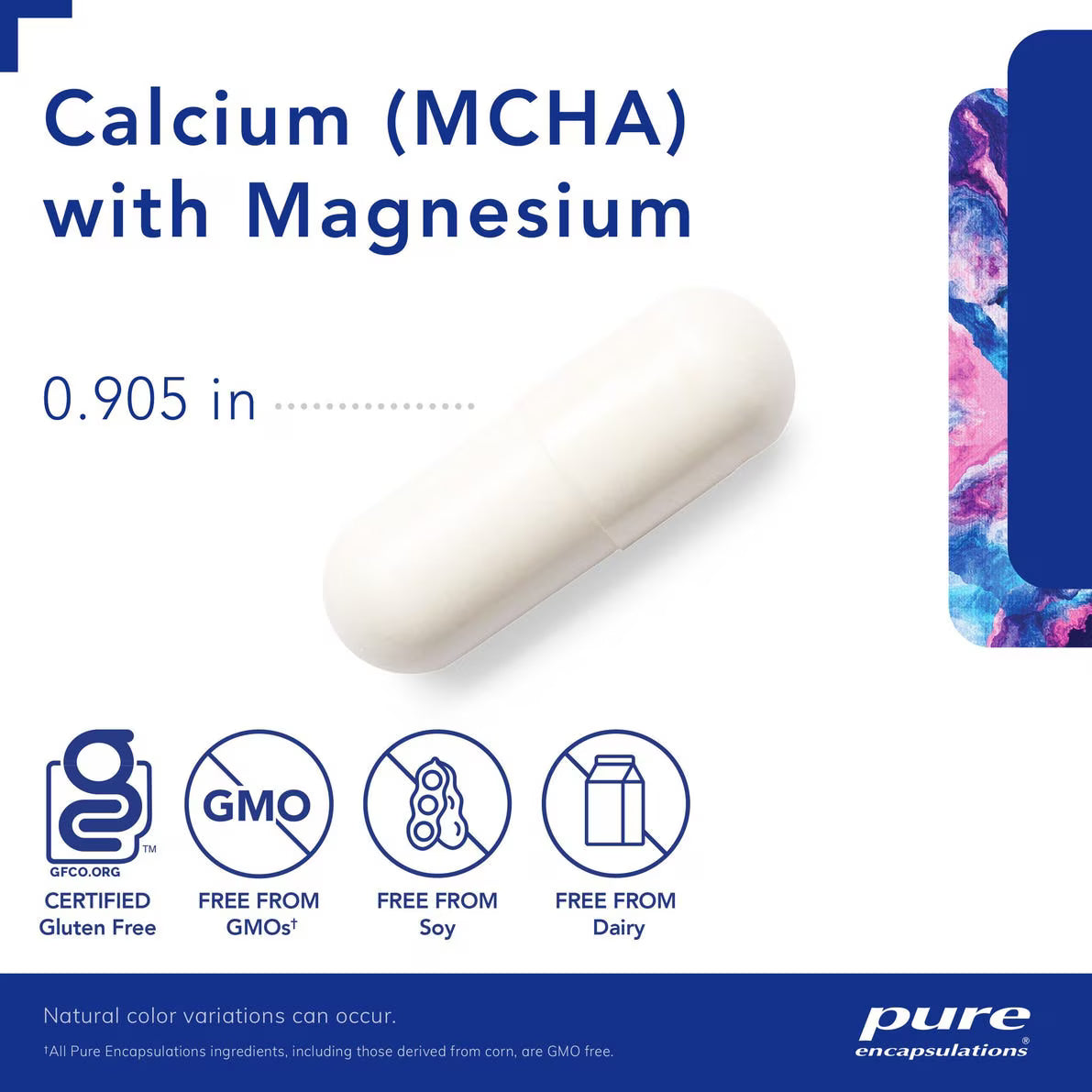 Calcium (MCHA) with Magnesium 180's – Pure Encapsulations