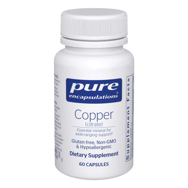 Copper (citrate) 60's – Pure Encapsulations