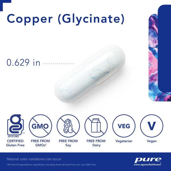 Copper (glycinate) 60’s – Pure Encapsulations