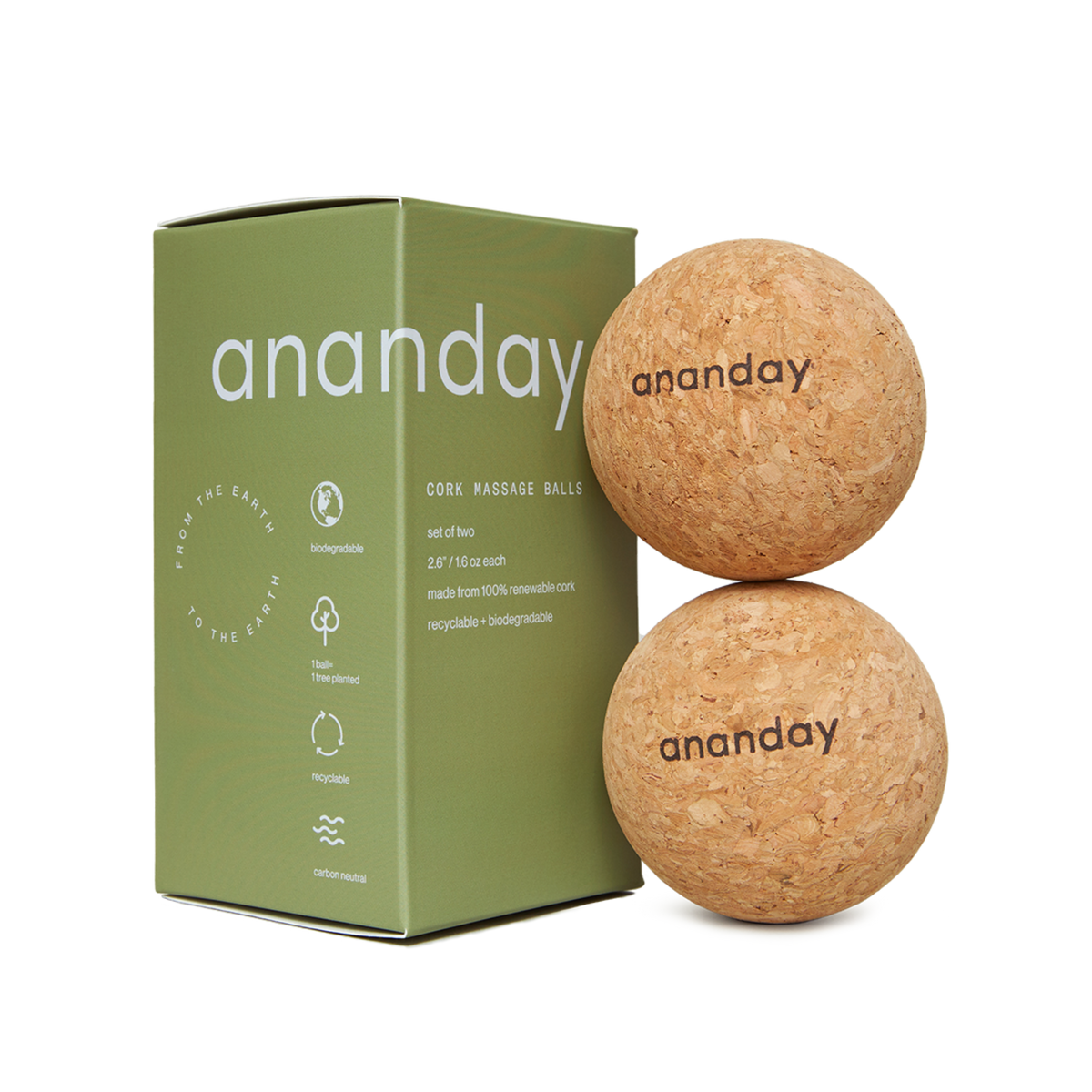 Cork Massage Ball Set – Ananday