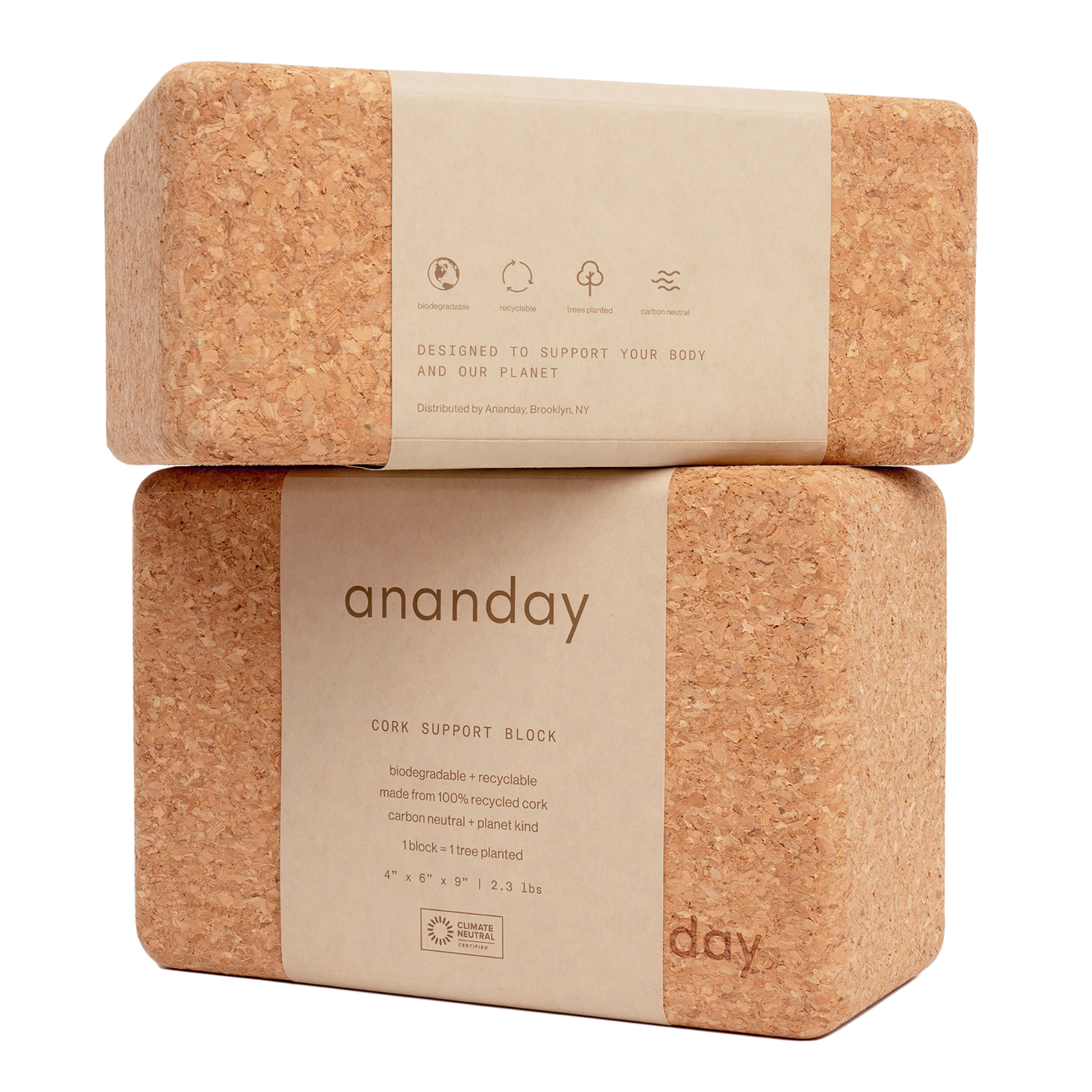 Cork Yoga Block Set – Ananday