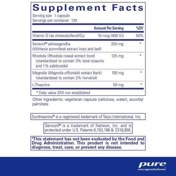 Cortisol Calm – Pure Encapsulations