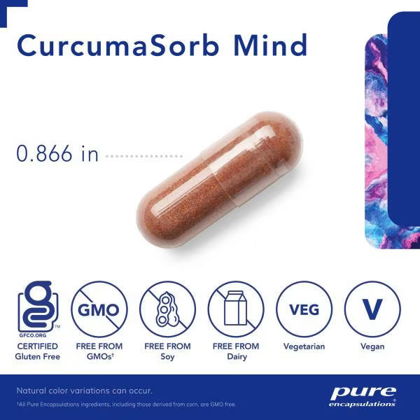 CurcumaSorb Mind 60's – Pure Encapsulations