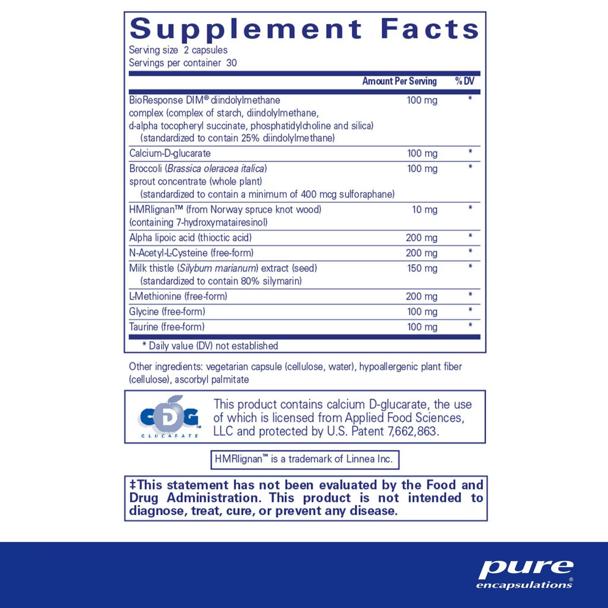 DIM Detox 60's – Pure Encapsulations