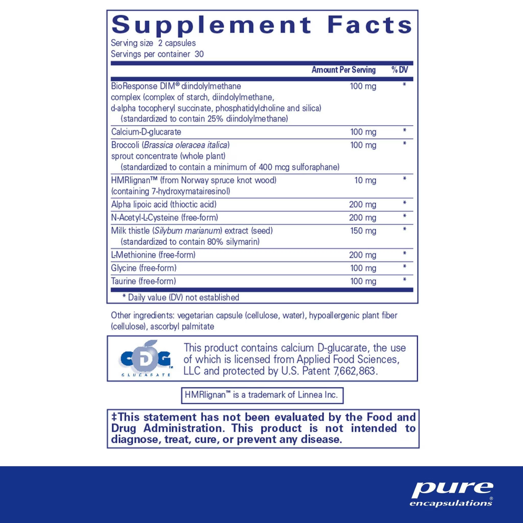 DIM Detox 60's – Pure Encapsulations