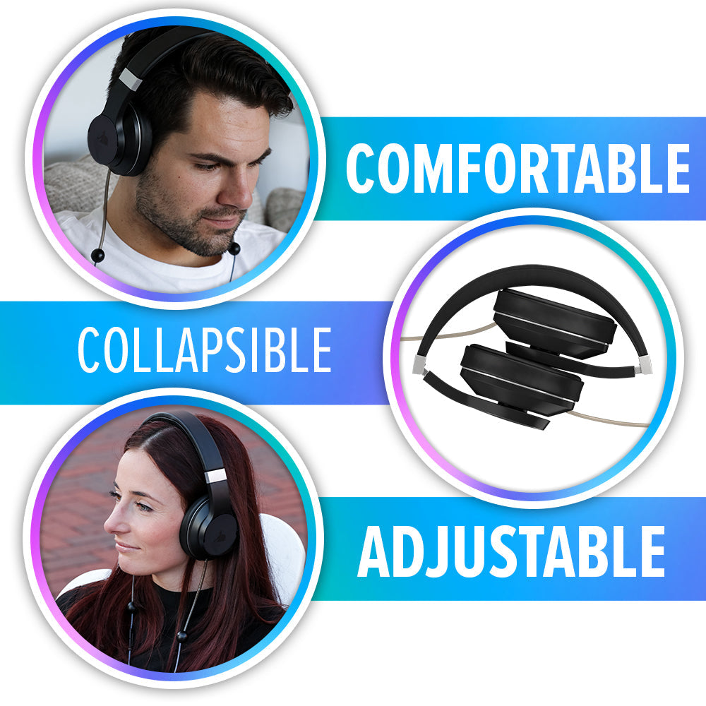 EMF Radiation-Free Air Tube Over-Ear Headphones – DefenderShield