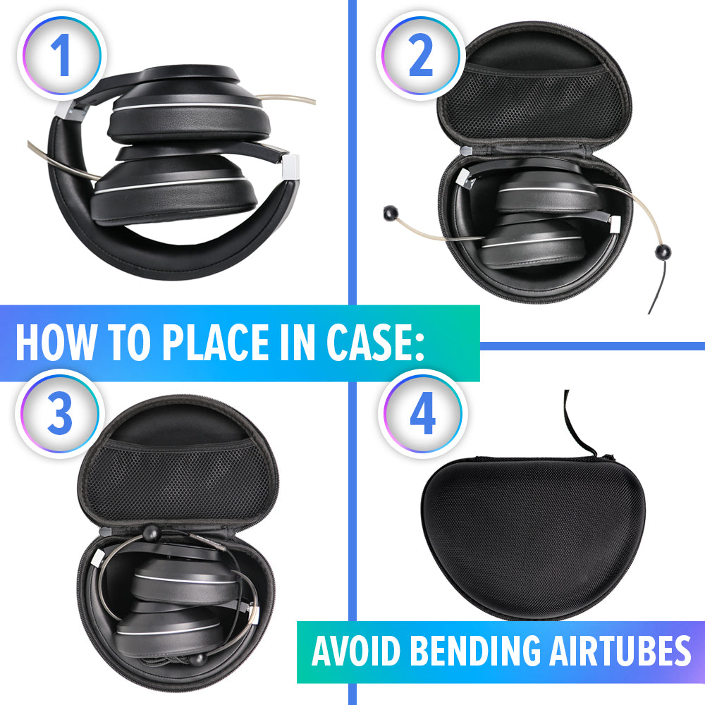 EMF Radiation-Free Air Tube Over-Ear Headphones – DefenderShield