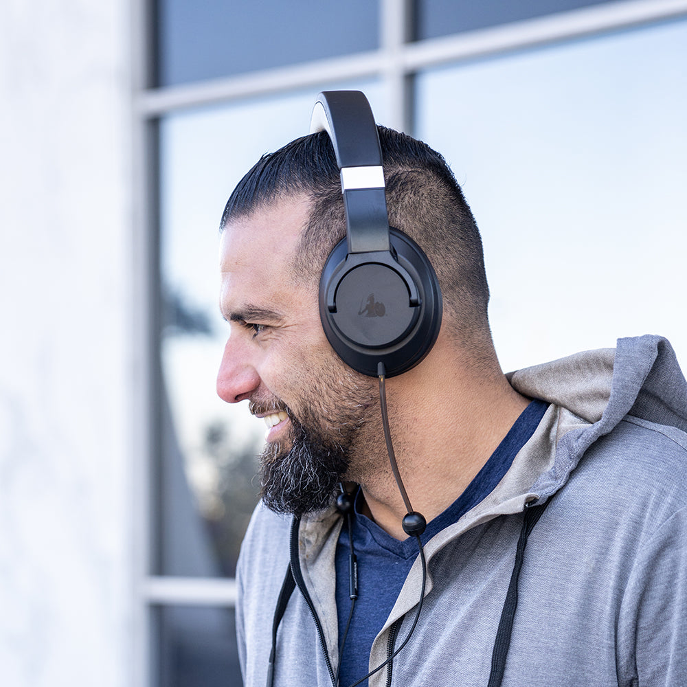 EMF Radiation-Free Air Tube Over-Ear Headphones – DefenderShield