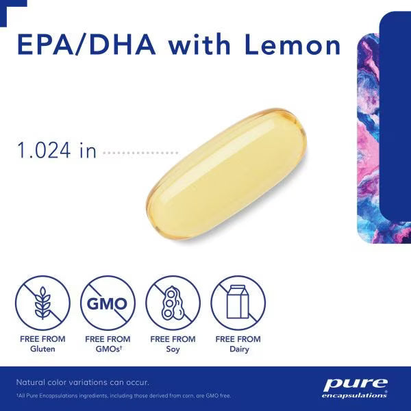 EPA/DHA with lemon 120's – Pure Encapsulations