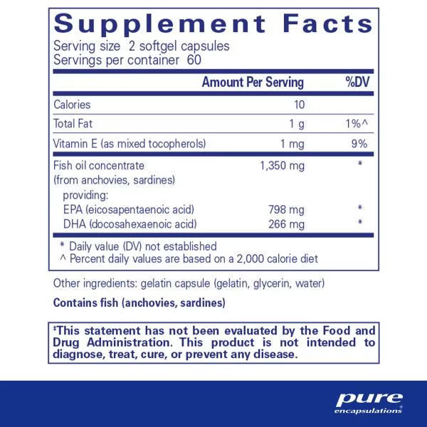 EPA Ultimate 120's – Pure Encapsulations