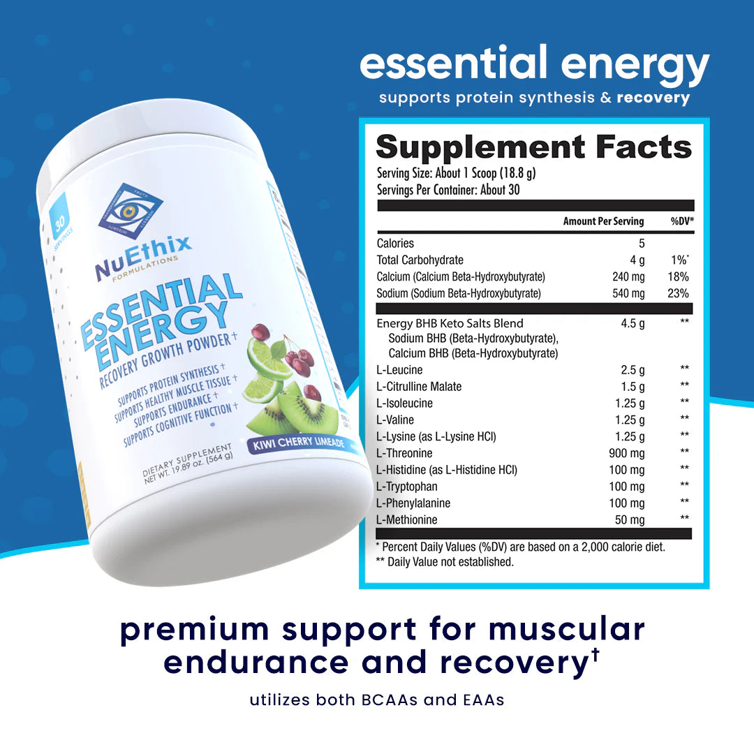 Essential Energy BCAA + EAA + Keto Salts – NuEthix