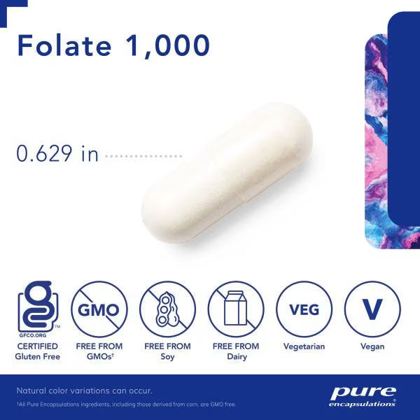 Folate 1000 90's – Pure Encapsulations
