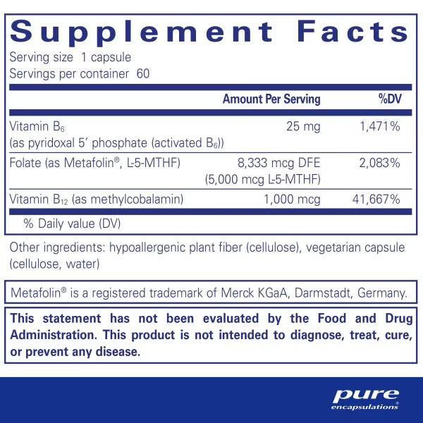 Folate 5,000 Plus 60's – Pure Encapsulations