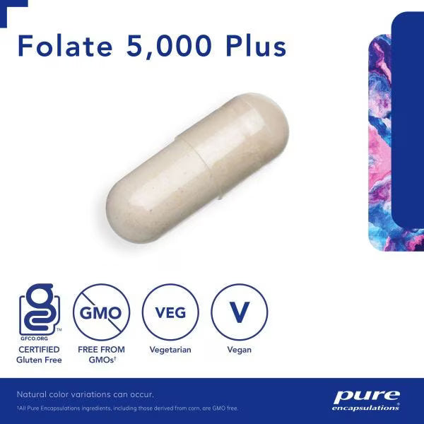 Folate 5,000 Plus 60's – Pure Encapsulations