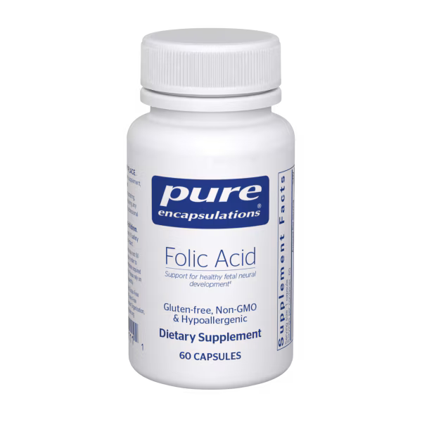 Folic Acid 60's – Pure Encapsulations