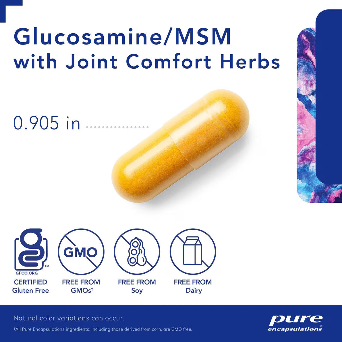 Glucosamine/MSM with joint comfort herbs – Pure Encapsulations