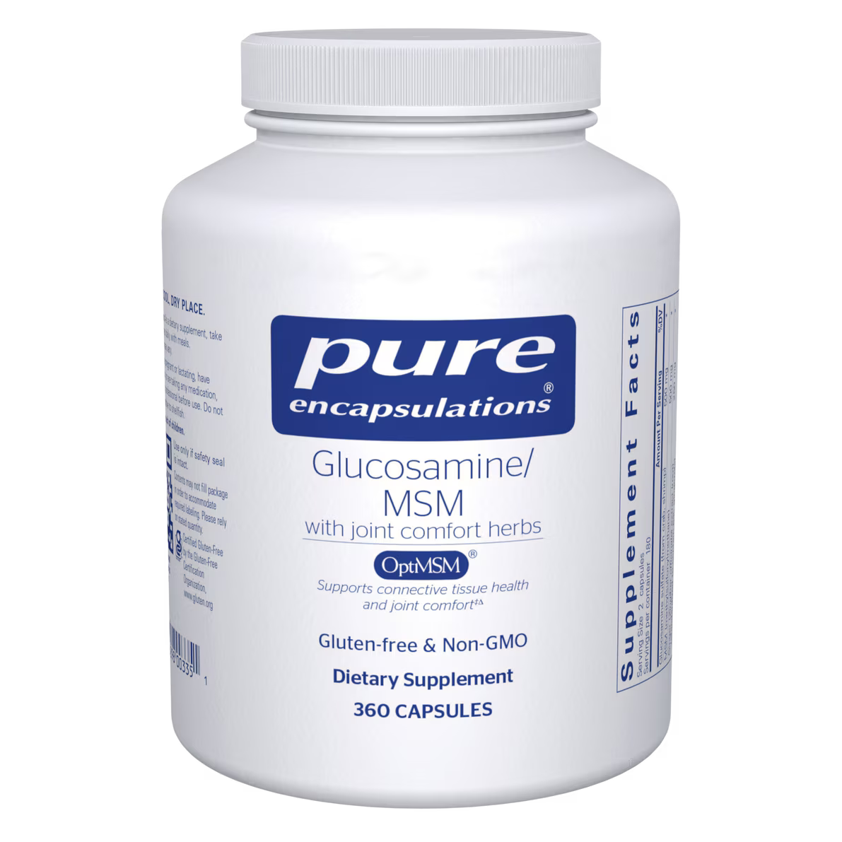Glucosamine/MSM with joint comfort herbs – Pure Encapsulations