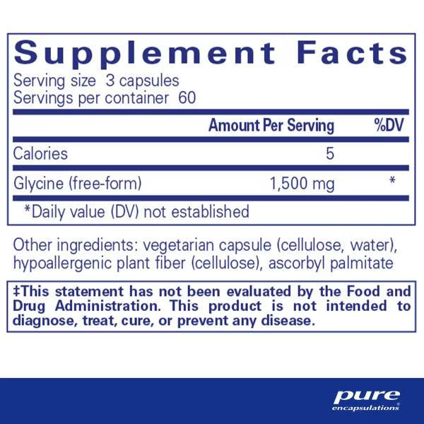 Glycine 180's – Pure Encapsulations
