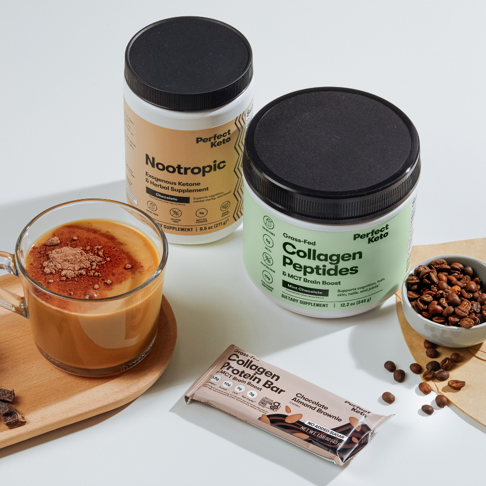 Grass-Fed Collagen Peptides & MCT Brain Boost – Perfect Keto
