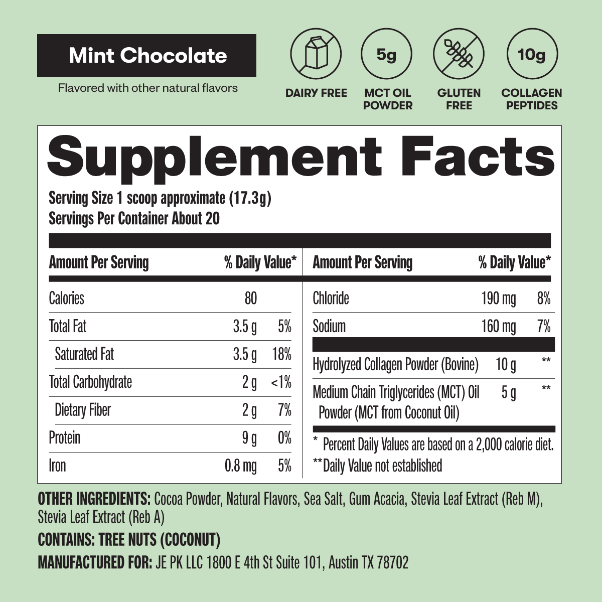 Grass-Fed Collagen Peptides & MCT Brain Boost – Perfect Keto