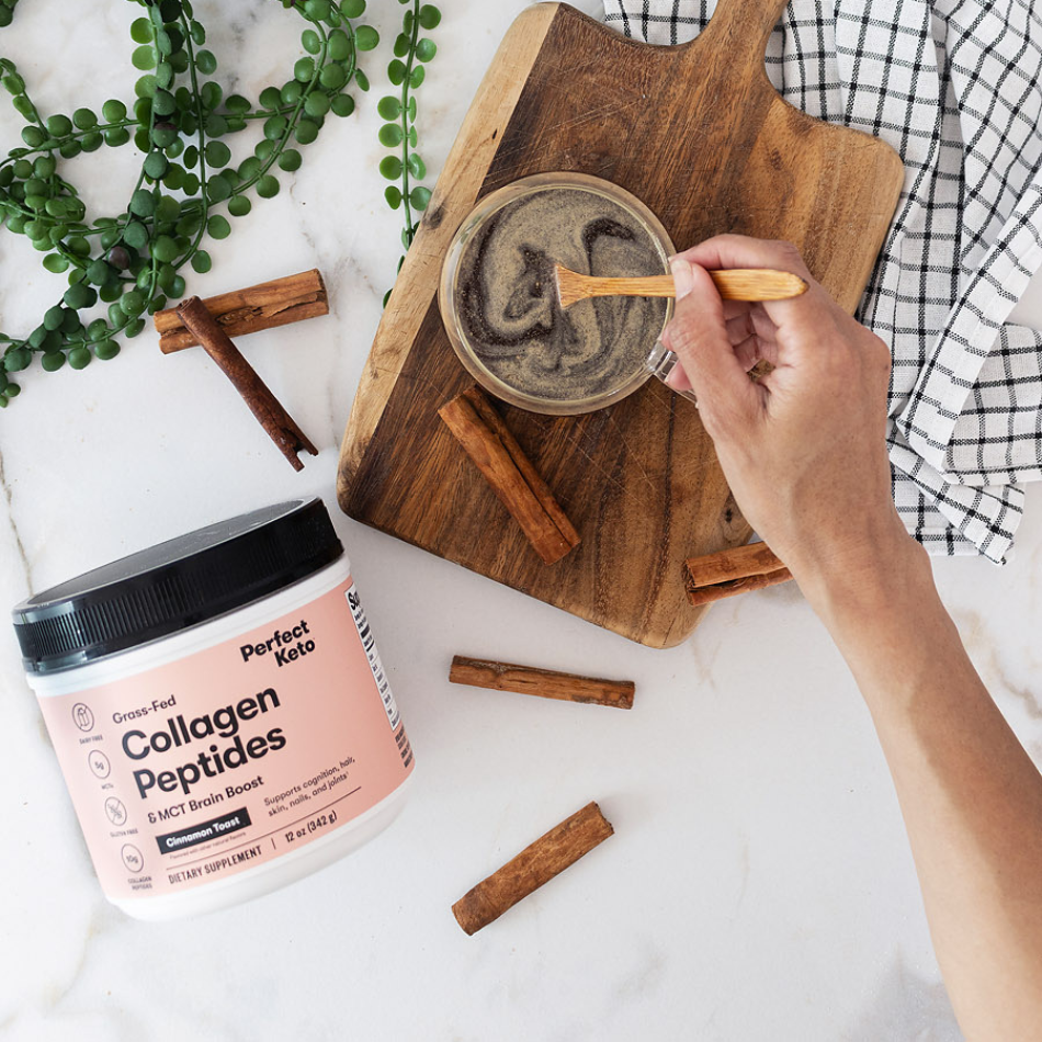 Grass-Fed Collagen Peptides & MCT Brain Boost – Perfect Keto